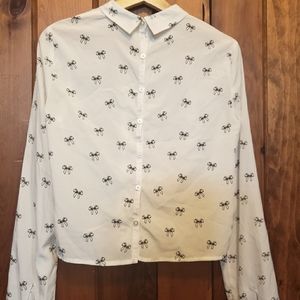 Bethany Mota Tops Collared Blouse